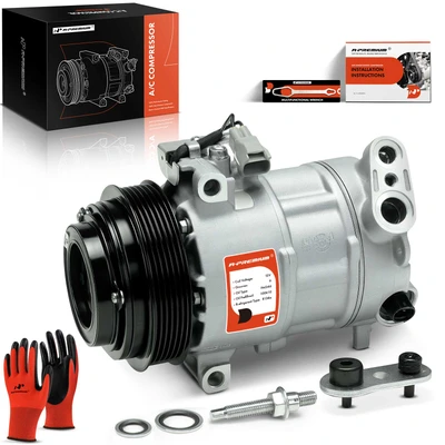 AC Compressor with Clutch & Pulley