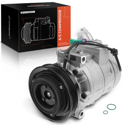 AC Compressor with 4-Groove Pulley & Clutch