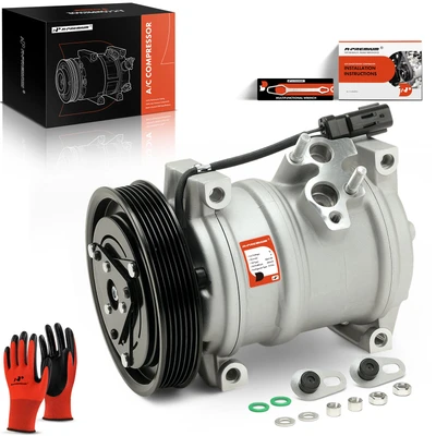 2001-2003 Chrysler Voyager AC Compressor with Clutch with 6-Groove Pulley A-Premium APACC330