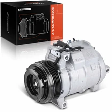 AC Compressor, With Clutch, With 5-Groove Pulley, 4.31 in. Pulley Diameter