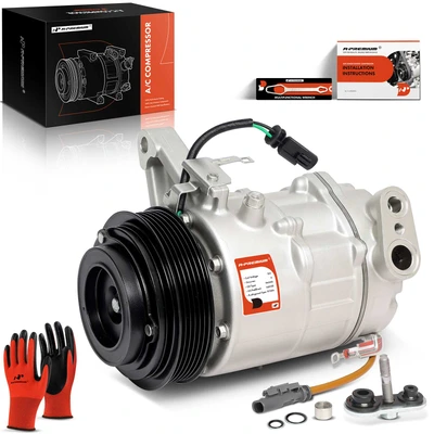 AC Compressor with Clutch & Pulley