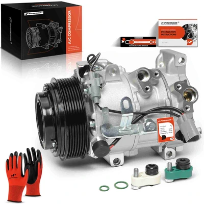 AC Compressor with Clutch & Pulley