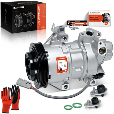 AC Compressor with Clutch & Pulley