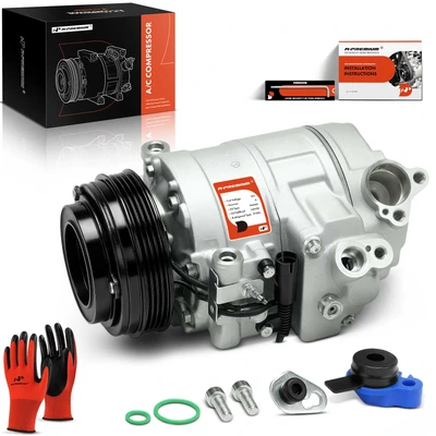 AC Compressor with Clutch & Pulley