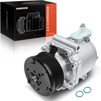 AC Compressor with Clutch & 8-Groove Pulley