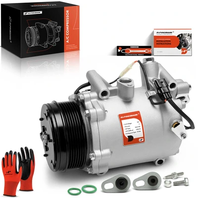 2007-2011 Honda CR-V AC Compressor with Clutch with 7-Groove Pulley A-Premium APACC194