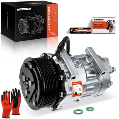 AC Compressor with Clutch & Pulley
