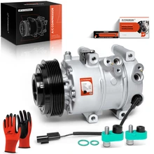 2013-2014 Hyundai Genesis Coupe AC Compressor with Clutch with 6-Groove Pulley A-Premium APACC705