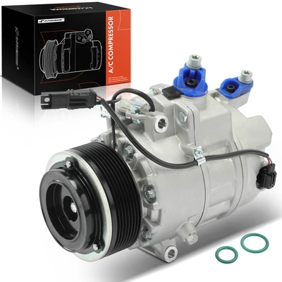 AC Compressor with 8-Groove Pulley & Clutch