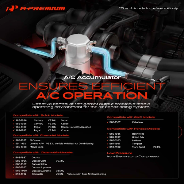 Aluminum AC Receiver Drier for Buick Regal Century Chevrolet Monte Carlo GMC