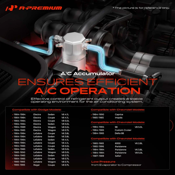 Aluminum AC Receiver Drier for Chevrolet Impala Caprice Buick Electra Pontiac