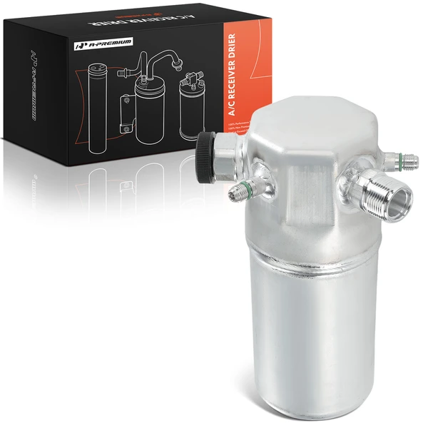 Aluminum AC Receiver Drier for Pontiac Fiero 1985-1988 L4 2.5L V6 2.8L