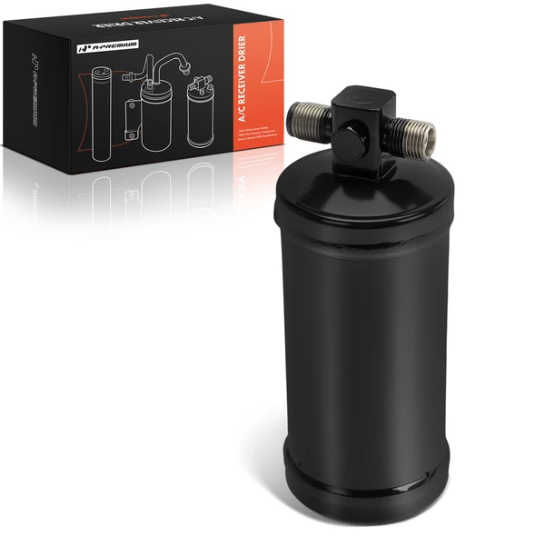 Steel AC Receiver Drier for Honda Accord 1986-1989 Prelude 1988-1991 Black