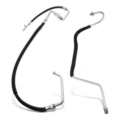 2 Pcs AC Suction & Discharge & Liquid Line Hoes Assembly