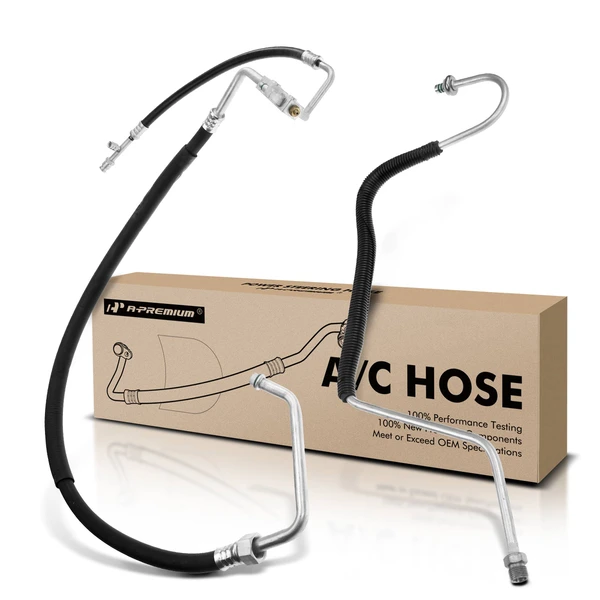 2 Pcs AC Suction & Discharge & Liquid Line Hoes Assembly for Ford F-150 1994-1996