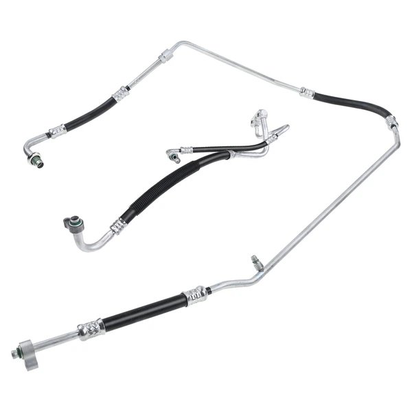 2 Pcs AC Suction & Discharge & Liquid Line Hoes Assembly for 2003-2004 Ford Focus