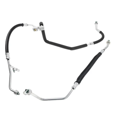 2 Pcs AC Suction & Discharge & Liquid Line Hoes Assembly