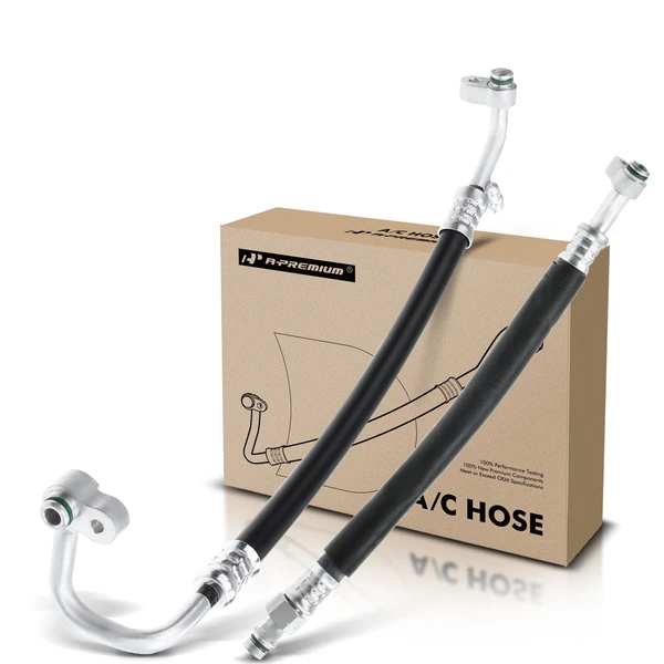 2 Pcs AC Manifold Hose Assembly for Honda Civic del Sol 1994-1997 1.5L 1.6L