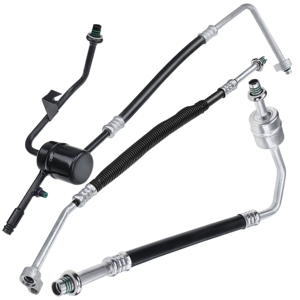 3 Pcs AC Suction & Discharge & Liquid Line Hoes Assembly for 1998-2002 Mercury Grand Marquis
