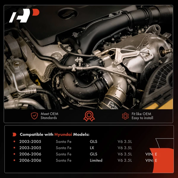 AC Discharge Hose for Hyundai Santa Fe 2003 2004 2005 2006 V6 3.5L