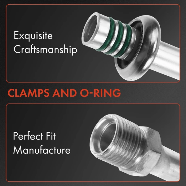 AC Liquid Line Hose Assembly with Orifice Tube for Dodge Dakota 1997-1999 2.5L 3.9L 5.2L