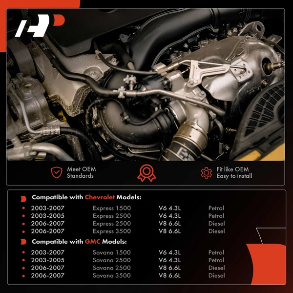 AC Discharge Hose for Chevrolet Express 1500 2500 03-07 GMC Savana 3500