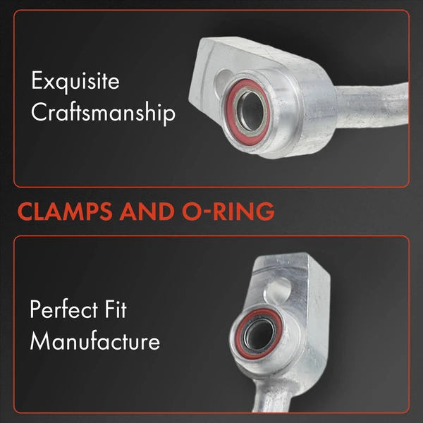 AC Discharge Hose for Ford Fusion 2013-2020 L4 1.5L 1.6L Turbocharged