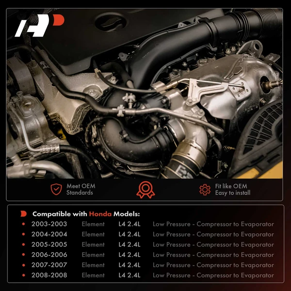 AC Suction Hose for Honda Element 2003-2008 2.4L