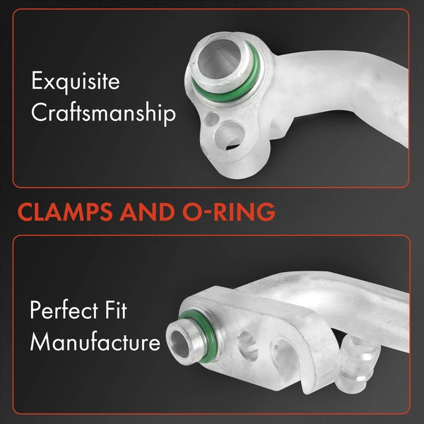 AC Suction and Liquid Hose Assembly for Kia Forte 2017-2018 Hyundai Elantra GT