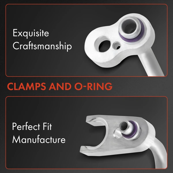 AC Liquid Line Hose Assembly for Volkswagen Golf 00-06 Jetta 00-05 1.8L 1.9L 2.0L