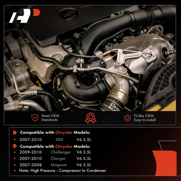 AC Discharge Hose for Chrysler 300 Dodge Charger Magnum 3.5L