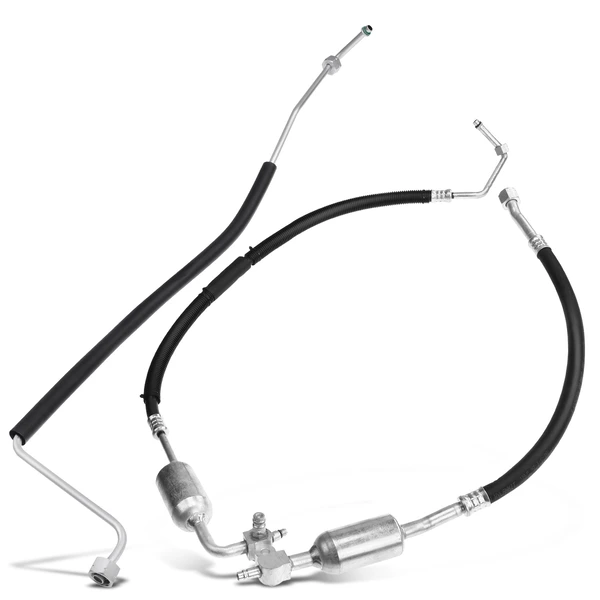 2 Pcs AC Suction & Discharge & Liquid Line Hoes Assembly for 1996-1998 Chevrolet K3500