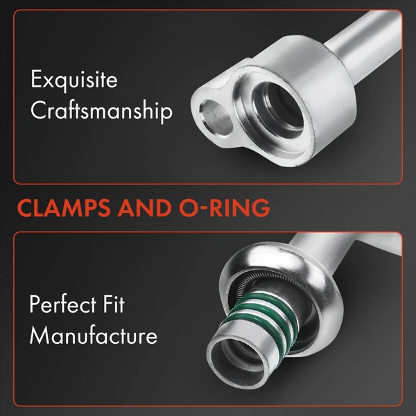 2 Pcs AC Liquid Line and Suction Line for Lincoln Town Car 2003 2004 2005