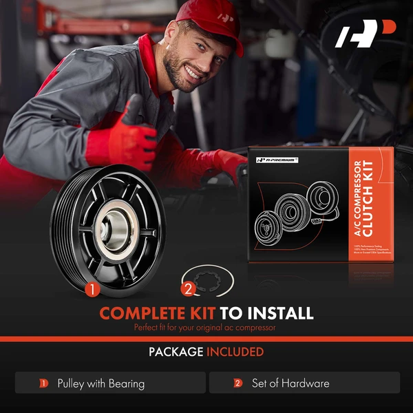 A-Premium APACK319 AC Compressor Clutch Kit