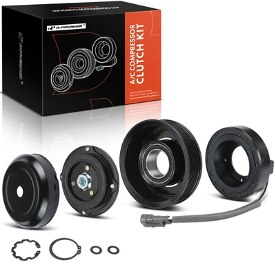 AC Compressor Clutch Kit with 6-Groove Pulley