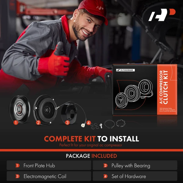 AC Compressor Clutch Kit for Toyota Camry 1987-2001 Celica Solara 2.0L 2.2L 2.5L