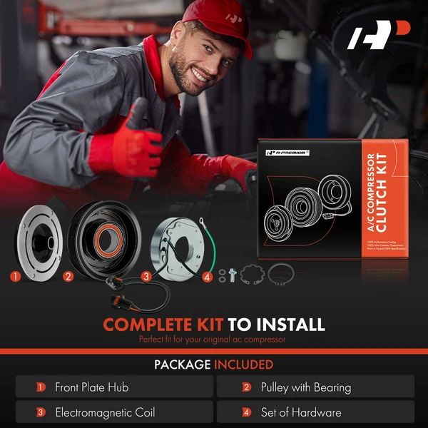 AC Compressor Clutch Kit for Hyundai Sonata 2020-2023 L4 1.6L L4 2.5L