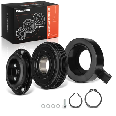 A/C Compressor Clutch Kit with 4-Groove Pulley