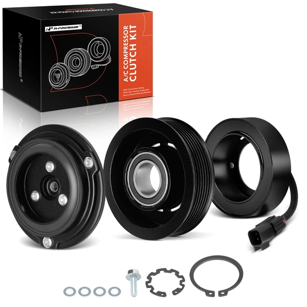 A/C Compressor Clutch Kit with 7-Groove Pulley for Ford Ranger 2013-2015