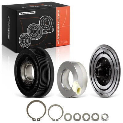 A/C Compressor Clutch Kit with 6-Groove Pulley for Buick LeSabre Olds Regency 88