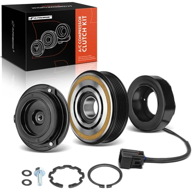 AC Compressor Clutch Kit with 6-Groove Pulley