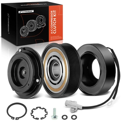 AC Compressor Clutch Kit with 8-Groove Pulley