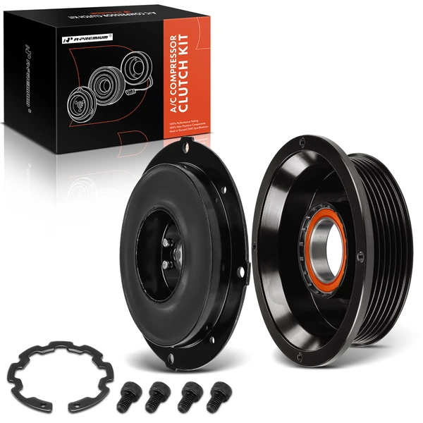 AC Compressor Clutch Kit with 6-Groove Pulley for 2007-2017 Lexus LS460