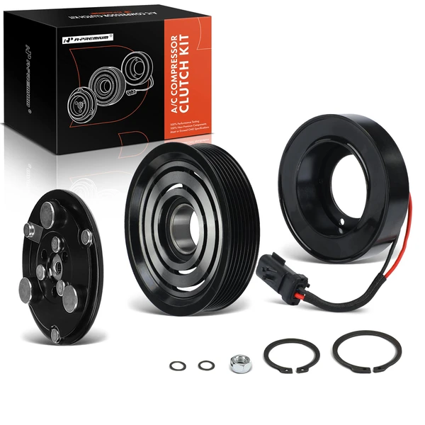 AC Compressor Clutch Kit with 7-Groove Pulley for 1998-2001 Dodge Durango