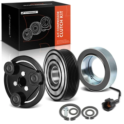 AC Compressor Clutch Kit with 6-Groove Pulley