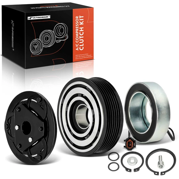 AC Compressor Clutch Kit with 7-Groove Pulley for 2014-2019 Nissan Versa Note