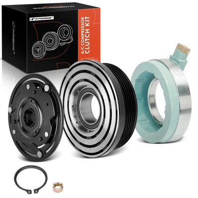 AC Compressor Clutch Kit with 6-Groove Pulley