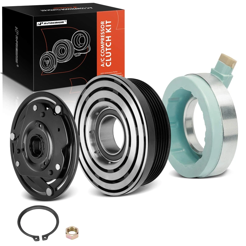 AC Compressor Clutch Kit with 6-Groove Pulley for 1999 GMC Sonoma