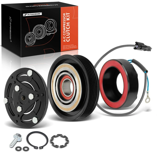 AC Compressor Clutch Kit with 6-Groove Pulley for 2016-2022 Honda HR-V