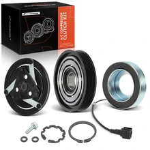 AC Compressor Clutch Kit with 6-Groove Pulley